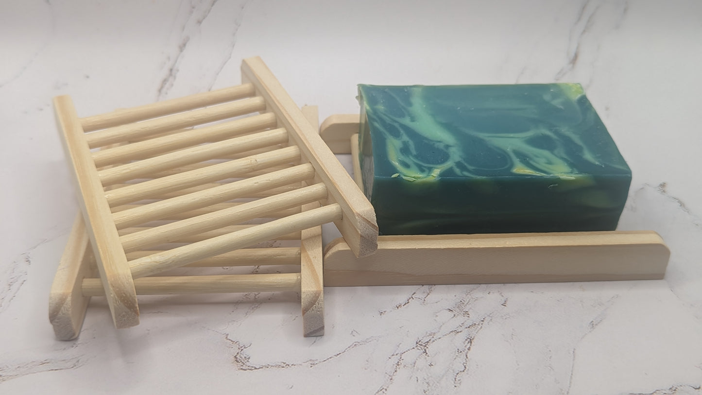 Bamboo Wood Soap Dish - Wooden Color